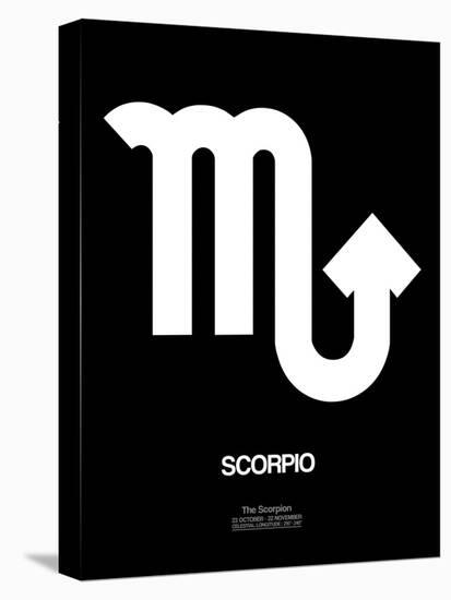 Scorpio Zodiac Sign White-NaxArt-Stretched Canvas