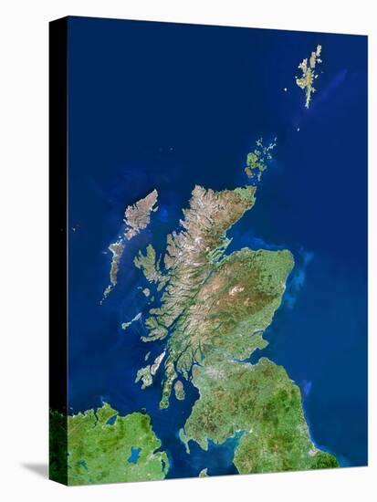 Scotland, UK, Satellite Image-PLANETOBSERVER-Premier Image Canvas