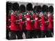 Scots Guards Marching Past Buckingham Palace, Rehearsal for Trooping the Colour, London, England, U-Stuart Black-Premier Image Canvas