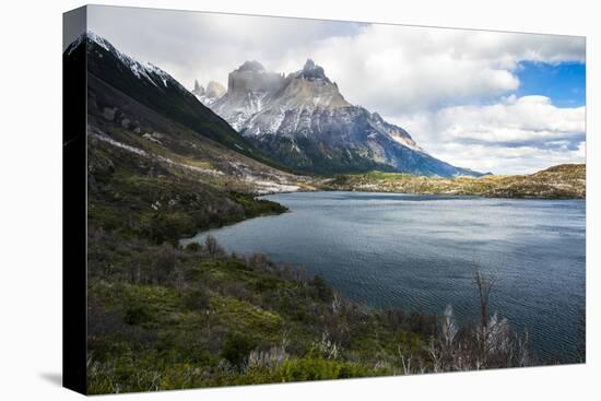 Scottsburg Lake with Cordillera Paine (Paine Massif) Behind, Patagonia, Chile-Matthew Williams-Ellis-Premier Image Canvas