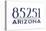 Scottsdale, Arizona - 85251 Zip Code (Blue)-Lantern Press-Stretched Canvas