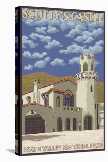 Scotty's Castle, Death Valley, California-Lantern Press-Stretched Canvas