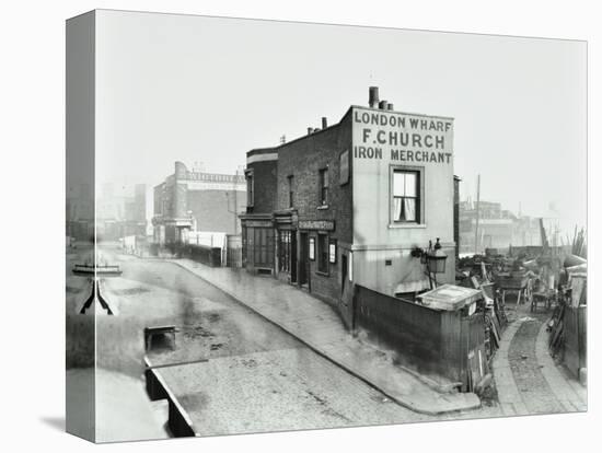 Scrapyard by Cat and Mutton Bridge, Shoreditch, London, January 1903-null-Premier Image Canvas