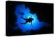 Scuba Diving in Cave-Rich Carey-Premier Image Canvas