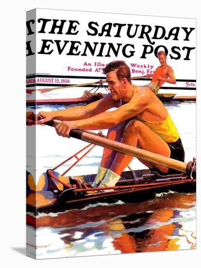 "Sculling Race," Saturday Evening Post Cover, August 15, 1936-Maurice Bower-Premier Image Canvas