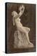 Sculpture : femme nue assise tenant une corne, par Louis-Edmond Cougny-Charles Marville-Premier Image Canvas