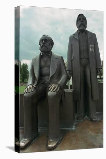 Sculpture of Karl Marx and Engels. Artist: Unknown-Unknown-Premier Image Canvas