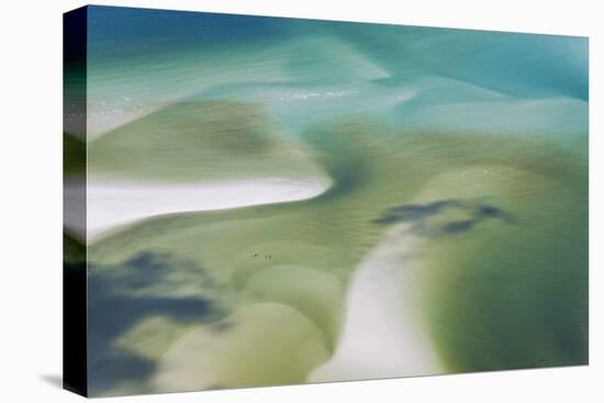 Sea and Fresh Water Covering Beach, Hill Inlet, Queensland, Australia-Peter Adams-Premier Image Canvas