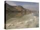 Sea and Salt Formations with Hotels and Desert Cliffs Beyond, Dead Sea, Israel, Middle East-Simanor Eitan-Premier Image Canvas