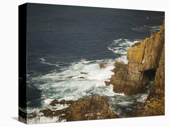Sea Arch and Stacked Rocks at Land's End, Cornwall, England, United Kingdom, Europe-Ian Egner-Premier Image Canvas