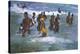 Sea Bathers Maracus-Boscoe Holder-Stretched Canvas