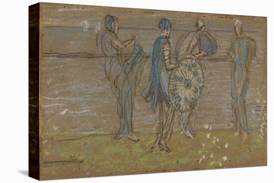 Sea, Beach and Figures-James Abbott McNeill Whistler-Premier Image Canvas