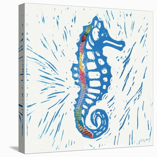 Sea Creature Sea Horse Color-Courtney Prahl-Stretched Canvas