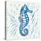 Sea Creature Sea Horse Color-Courtney Prahl-Stretched Canvas