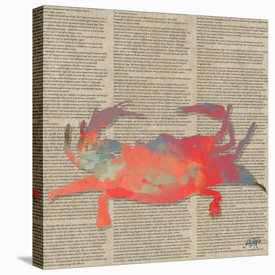 Sea Creatures on Newsprint I-Julie DeRice-Stretched Canvas