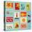 Sea Elements Stamp Collection-woodhouse-Stretched Canvas