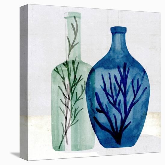 Sea Glass Vase I-Annie Warren-Stretched Canvas