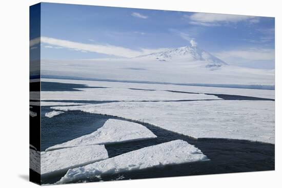 Sea Ice with Mount Erebus in Distance-DLILLC-Premier Image Canvas