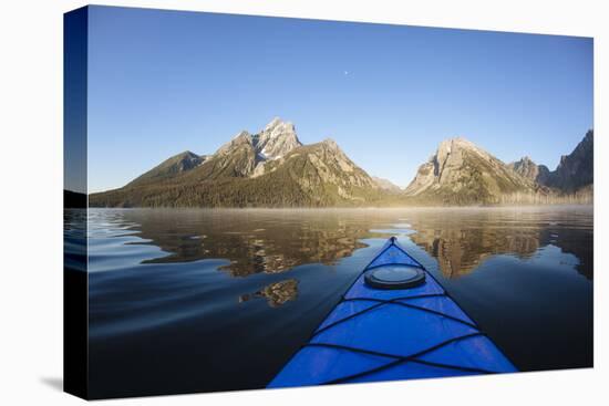 Sea Kayaking Jackson Lake In Grand Teton National Park, WY-Justin Bailie-Premier Image Canvas