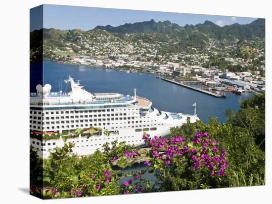 Sea Princess in Kingstown Harbour, St. Vincent, St. Vincent and the Grenadines, Windward Islands-Michael DeFreitas-Premier Image Canvas