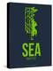 Sea Seattle Poster 2-NaxArt-Stretched Canvas