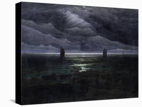 Sea Shore in Moonlight, 1835-36-Caspar David Friedrich-Premier Image Canvas