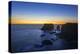 Sea stacks and cliffs at sunset, Shetland Islands, Scotland-Philippe Clement-Premier Image Canvas