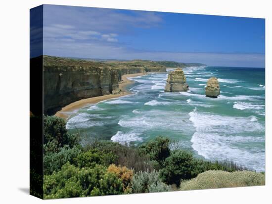 Sea Stacks at the Twelve Apostles on Rapidly Eroding Coastline, Victoria, Australia-Robert Francis-Premier Image Canvas