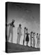 Seagulls Flying Above Group of Sailors and Waves-Alfred Eisenstaedt-Premier Image Canvas