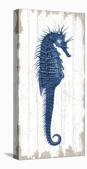 Seahorse in Blue I-Sparx Studio-Stretched Canvas