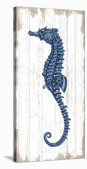 Seahorse in Blue II-Sparx Studio-Stretched Canvas