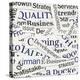 Seamless Background, Made Of Newspaper Clippings. Business Theme-donatas1205-Stretched Canvas