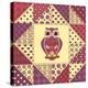 Seamless Patchwork Owl Pattern 2-nad_o-Stretched Canvas