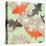 Seamless Pattern with Lotus and Carps-tets-Stretched Canvas