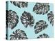 Seamless Pattern with Monstera Leaves. Decorative Image of Tropical Foliage.-incomible-Stretched Canvas