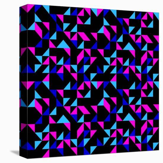 Seamless Retro Geometric Pattern-dukepope-Stretched Canvas