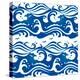 Seamless Stormy Ocean Waves Pattern-sahua d-Stretched Canvas