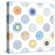 Seamless Summer Pattern with Hand-Drawn and Watercolor Circles Texture, Abstraction Colorful Illust-Nikiparonak-Stretched Canvas
