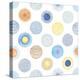 Seamless Summer Pattern with Hand-Drawn and Watercolor Circles Texture, Abstraction Colorful Illust-Nikiparonak-Stretched Canvas