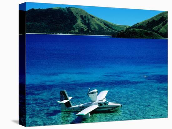 Seaplane in Water Between Yasawa and Sawa-I-Lau Islands, Fiji-Mark Daffey-Premier Image Canvas