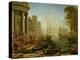 Seaport with the embarkation of Saint Ursula, 1614-Claude Lorrain-Premier Image Canvas