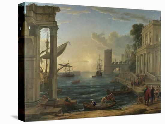 Seaport with the Embarkation of the Queen of Sheba, 1648-Claude Lorraine-Premier Image Canvas