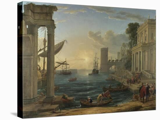 Seaport with the Embarkation of the Queen of Sheba, 1648-Claude Lorraine-Premier Image Canvas