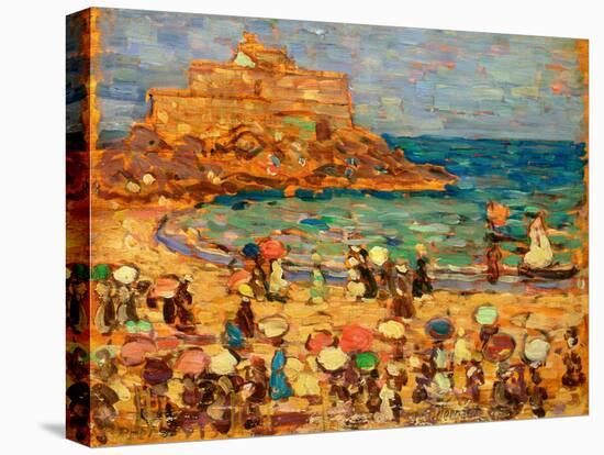 Seascape at St. Malo (Oil on Panel)-Maurice Brazil Prendergast-Premier Image Canvas