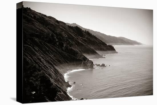 Seascape in Big Sur in California in Black and White.-Songquan Deng-Premier Image Canvas