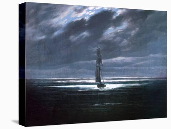 Seascape in Moonlight, 1830/35-Caspar David Friedrich-Premier Image Canvas