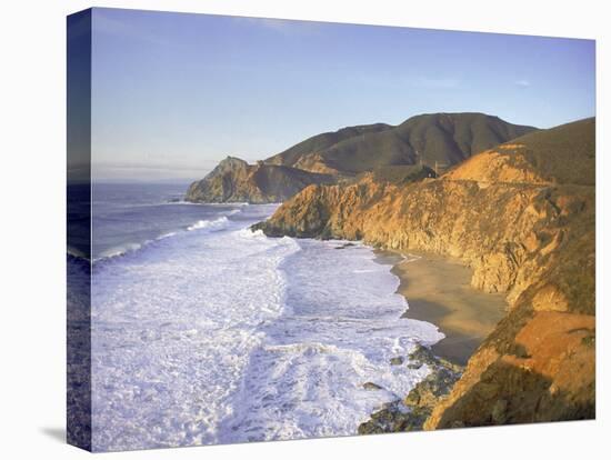 Seascape with Cliffs, San Mateo County, CA-Shmuel Thaler-Premier Image Canvas