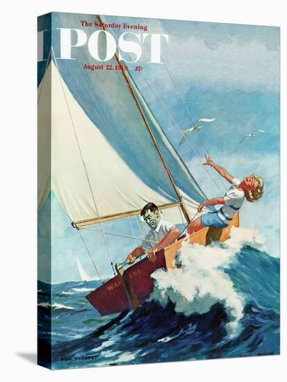"Seasick Sailor" Saturday Evening Post Cover, August 22, 1959-Richard Sargent-Premier Image Canvas