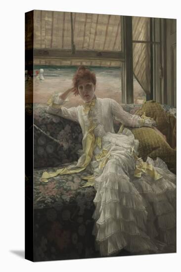 Seaside 1869-1876, by James Tissot, 1836-1902, French academic painting,-James Tissot-Stretched Canvas