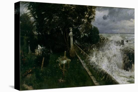 Seaside Cemetery, 1897 (Oil on Canvas)-Adolph Hiremy-Hirschl-Premier Image Canvas